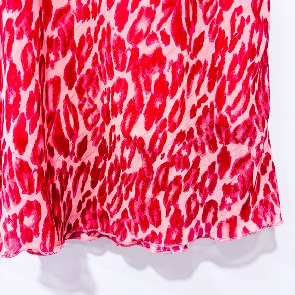 BEECHERS BROOK Vintage pink leopard print skirt - Picture 4 of 6